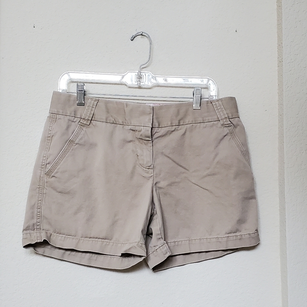 J Crew Chino City Fit Shorts.  Size 8